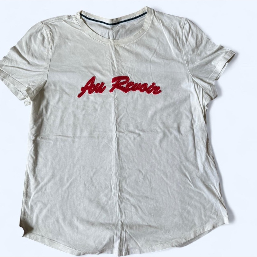 Banana Republic Cotton White Short Sleeve Tee